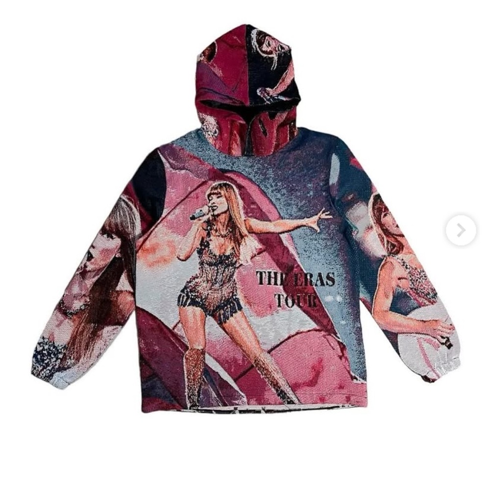Reborn Studios Eras Tour Graphic Tapestry Hoodie